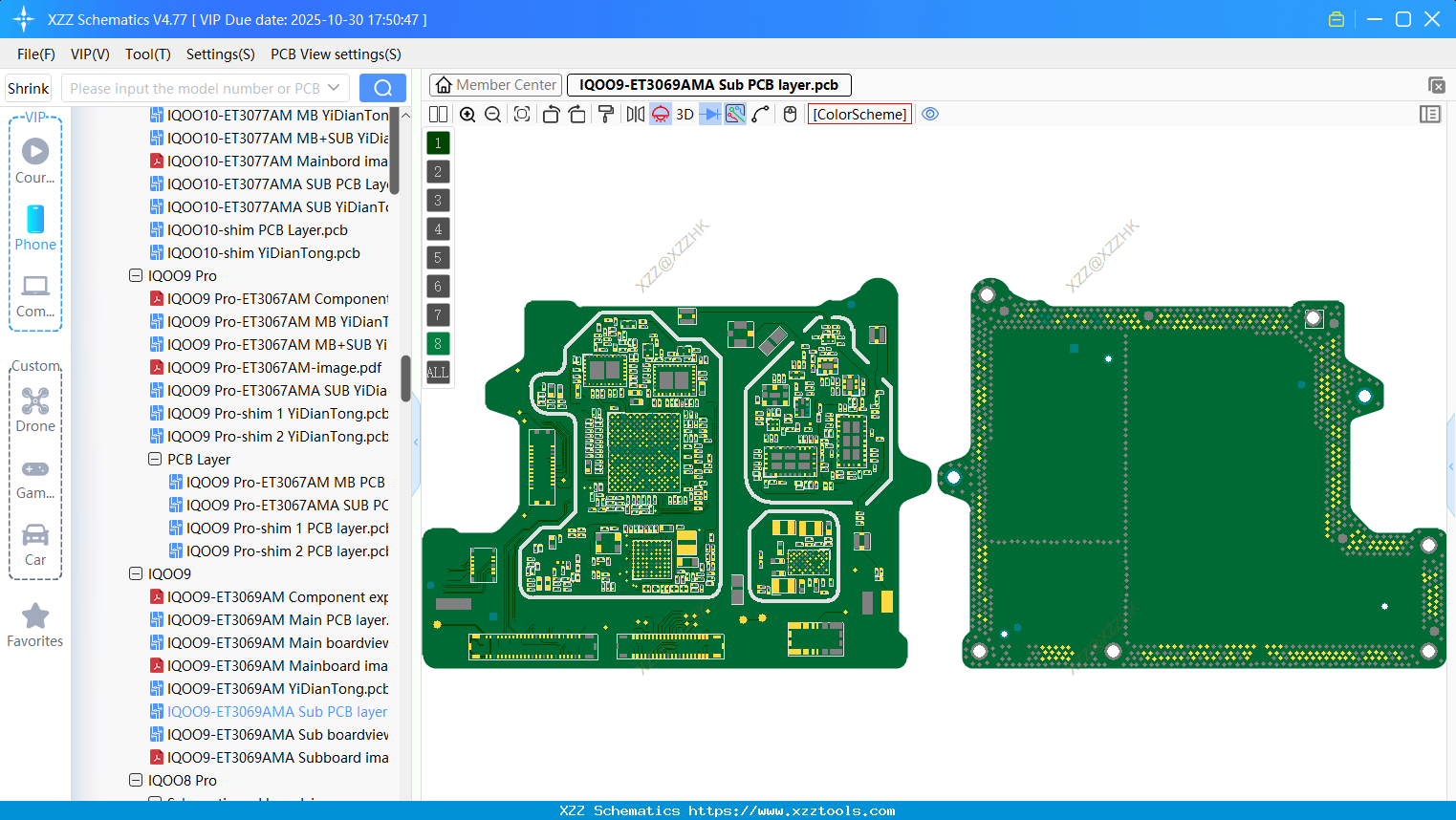 VIVO IQOO9-ET3069AMA Sub PCB Layer